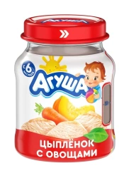 Chicken and Vegetable Puree for Children - Agusha, 100g