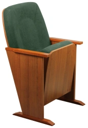 Theater Seating Chair with Classic Design and Silent Return Mechanism Leonard Model