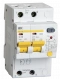 Differential Automatic Circuit Breaker AD12M 2P C25 30mA IEK