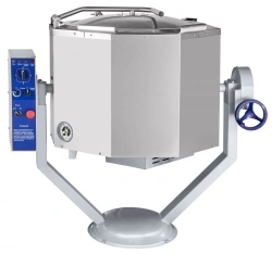 Electric Cooking Kettle with Stirring and Tilting Functions, KPEM-100-OMR