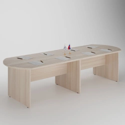 Conference Table with Elliptical Edges