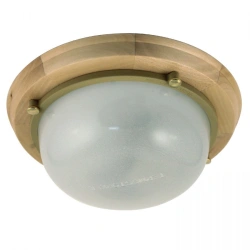 Thermo 1301 Small Round Light IP 65 Matte / Lipa Wood Housing