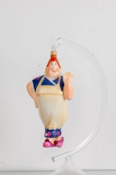 Handcrafted Glass Christmas Ornament "Freken Bok