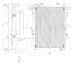 Radiator Block BR-708B.1301.0000 for Engine Cooling