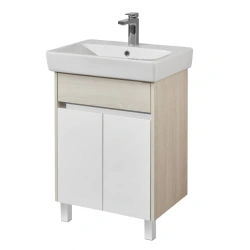 Aquaton Verdi PRO 60N Sink Cabinet with Legs, White Ash 1A207701VDAV01