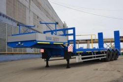 Metal Platform Semi-Trailer Politran 9416-010 for Heavy Cargo