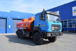 Oil Transport Tanker (AЦН) UZST Model UZST02 Modification 6619H-17 on Ural 5557-80 Chassis