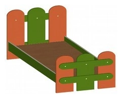 Children's Bed "Fence" Art. S.01.17