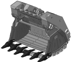 11m³ Bucket with Bottom Discharge FS-11-T1-GS-JMX1-GC