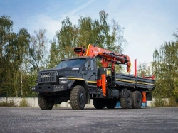 Multi-functional Special Vehicle with Hydraulic Crane MKMA on Ural 4320 Base U0K07N-U6
