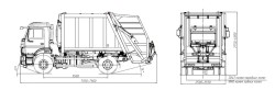 Rear-Loading Garbage Truck KM-7028-80 on KAMAZ 43255 Chassis - 43255-G5