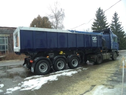 Dump Semi-Trailer PPS-K-28 for Bulk Cargo Transportation