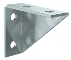 Double Reinforced Corner Bracket for STRUT Profile EZ IEK CLM50D-UUS-107-40
