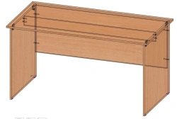 Durable Writing Desk SP-4 with PVC Edging