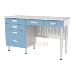 Laboratory Desk with Cabinet, Door, Shelf, and Drawer SL-05-MSK (SL-05-205)