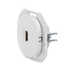 CADUCEUS ALING EON Wall Socket with Keystone HDMI Module Type A-A, White, Art. E6163.0