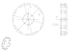 Rolling Disk for Sowing Equipment Model 943905