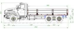 Cargo Truck for Transportation of Goods - Model 4594U1 on Ural Chassis 73945-01