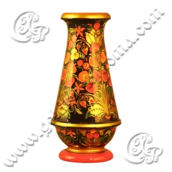 Decorative Vase "Bouquet" - Linden Wood, Khokhloma Painting 240x120 Model 6243