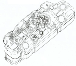 Diesel Fuel Tank for Gazelle Next Bus - Model A31R32-1101006-30