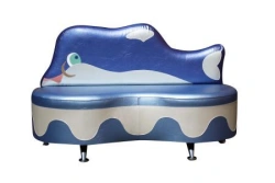 Dolphin Sofa with Wooden Frame and Eco-Leather Upholstery - Model 463