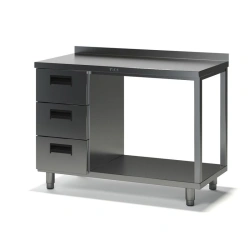 Stainless Steel Food Preparation Table SVD-2 with Drawers