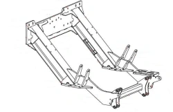 DMC Rear Frame Assembly for Seeders 110210