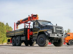 Multi-Functional Truck with Hydraulic Crane MKMA on URAL 4320 U0K06N-4Z055