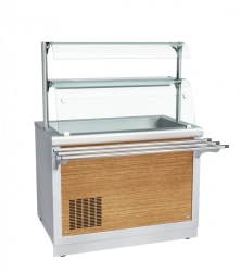 High-Temperature Refrigerated Display Case with Neutral Cabinet PVV(N)-70X-02-NS (Catering)