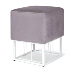 Soft Puff with Metal Frame for Home and Public Spaces