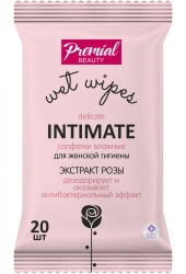 Moist Wipes for Women's Intimate Hygiene, Gentle and Refreshing