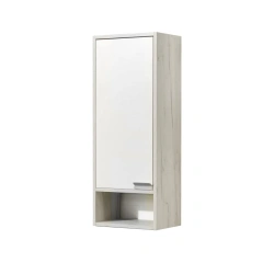 Aquaton Fly Single-Door White Cabinet with Kraft Oak Left 1A237903FAX1L1
