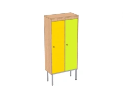 Two-Door Children's Clothing Cabinet on Metal Frame SHG2-M