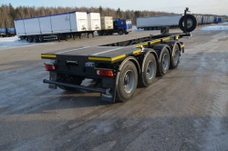 Container Transport Semi-Trailer TONAR Model 9988 with Axles TONAR Model 90422, 90431