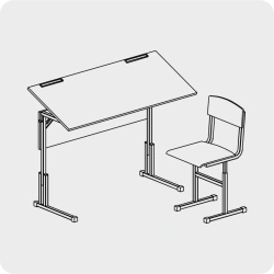 Drawing and Drafting Student Table