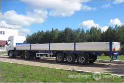 Three-Axle Platform Semi-Trailer SP-345 for Cargo Transport