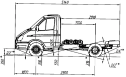 Gazelle Business Chassis 33026 with Dual-Fuel Engine (Petrol/CNG) EURO-5
