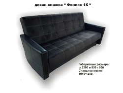 Phoenix K Sofa Bed in Single Tone with Storage