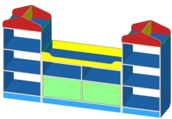 House Shelf for Toys and Educational Aids - Model 4102