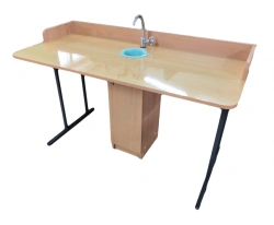 Two-Seat Laboratory Student Desk for Chemistry Classroom
