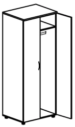Deep Wardrobe with Hanger 4109 Series "Rhythm
