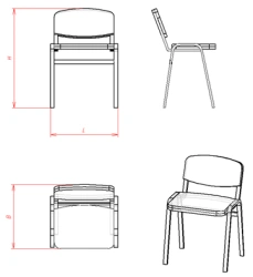 Ascona Chair (SUL.A.1 Series) - Comfortable Seating Solution