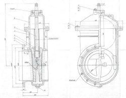 Задвижка клинкетная бронзовая DN 125 PN 0,6 МПа ИТШЛ.491655.008 (532-01.018)