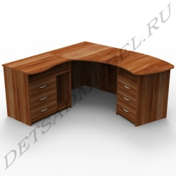 Corner Computer Desk M3.21 with Storage Cabinets