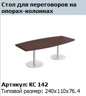 COSMO Conference Table End Top KС 441