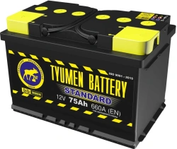 Lead-Acid Starting Battery TYUMEN BATTERY 6СТ-75L STANDARD