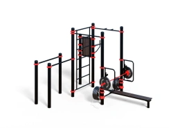 Outdoor Workout Complex with Bench Press and Pull-Up Bars - WORKOUT-FIT