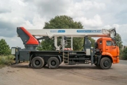 Telescopic Aerial Work Platform with Jib AHP-43T KAMAZ-6520 42M 450/280/120KG 25.8/22.5/19.5M
