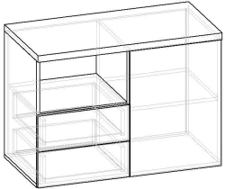 Wooden Laboratory Cabinet for Storage