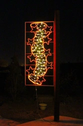 Decorative LED Console "Wave of Stars" - Outdoor Light Fixture with Brackets (220V, 24V)